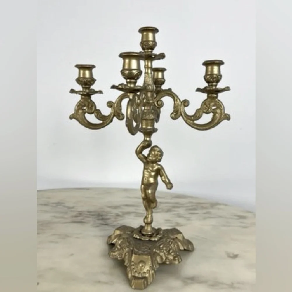 VINTAGE BRASS CANDLE HOLDER 1960’s